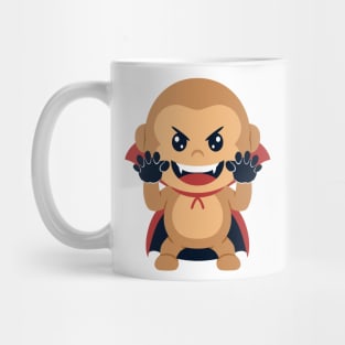 cute monkey in dracula costume Mug